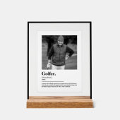 Leuke Golfer Dictionary Definitie met Aangepaste F Acryl Bord (Voorkant)