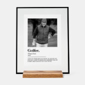 Leuke Golfer Dictionary Definitie met Aangepaste F Acryl Bord (Voorkant)