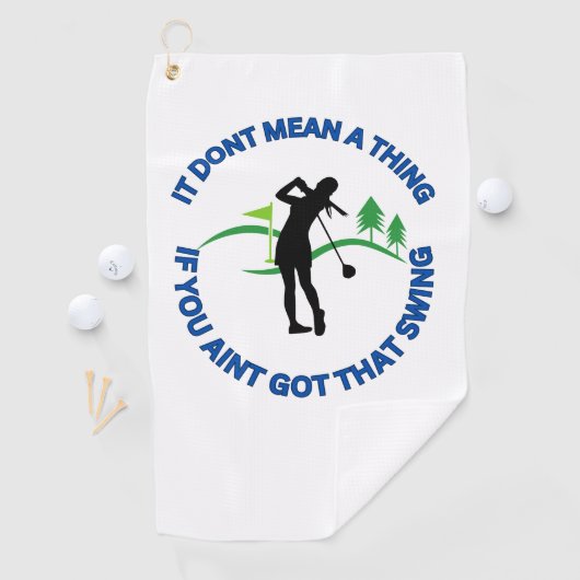 Leuke golfhanddoek voor dames golfers (Insitu)