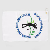 Leuke golfhanddoek voor dames golfers (Horizontaal)