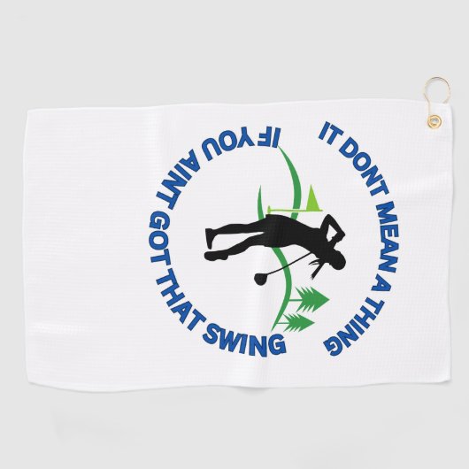 Leuke golfhanddoek voor dames golfers (Horizontaal)