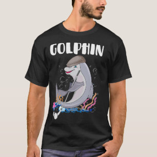 Leuke Golfine Grappige Dolfijn Spelen Golf Fish Lo T-shirt