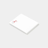 Leuke Golvende Sneeuwman Post-it® Notes (Schuin)