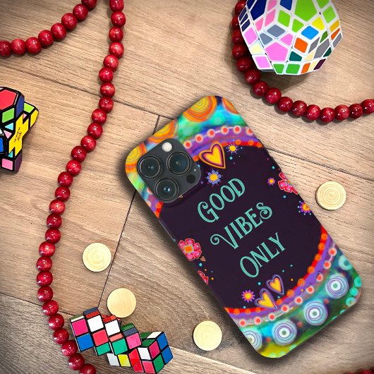 Leuke "Good Vibes Only" Inspirivity offerte op maa Case-Mate iPhone Case