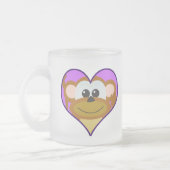 Leuke Goofkins monkey hart Matglas Koffiemok (Links)