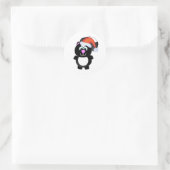 Leuke Goofkins Xmas skunk santa Ronde Sticker (Tas)