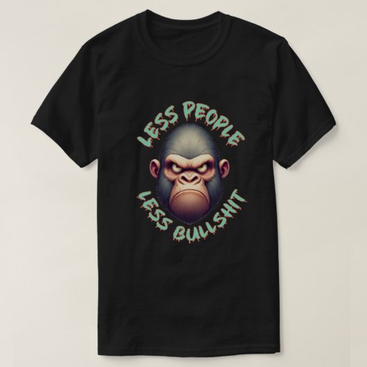Leuke gorilla, grappige cadeaus t-shirt (Design voorkant)
