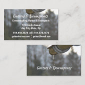 Leuke goten, regenpijpen en oorverdovende middelen visitekaartje (Voorkant / Achterkant)