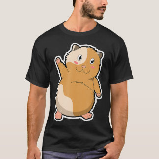 Leuke gouden hamster hamster meisje kinderen (4) t-shirt