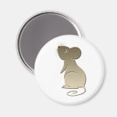 Leuke gouden muis magneet (Voorkant / Achterkant)