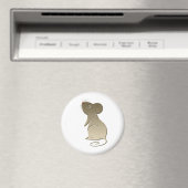 Leuke gouden muis magneet (Insitu (Vaatwasser))