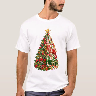Leuke Gouden Munt Kerstman Prettig Kerstfeest Vaka T-shirt