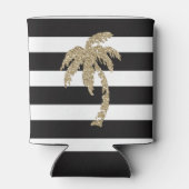 Leuke gouden palmboom Koelbox Bier Sleeve Blikjeskoeler (Achterkant)