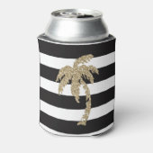 Leuke gouden palmboom Koelbox Bier Sleeve Blikjeskoeler (Blikje Achterkant)