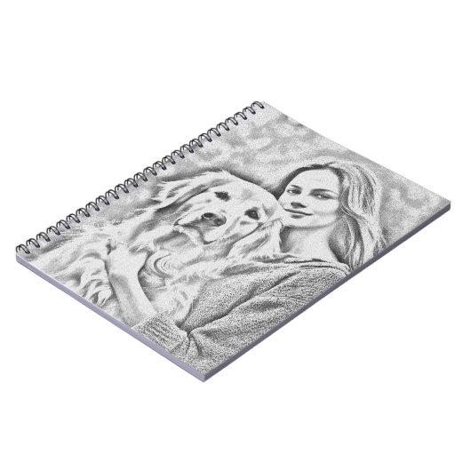 Leuke gouden retriever Beste Hond Moeder Potlood T Notitieboek (Linkerzijde)