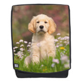 Leuke Gouden Retriever Hond Puppy Portret Boldface Rugtassen (Voorkant)