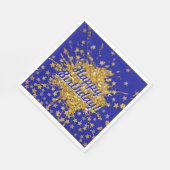 Leuke gouden roze sparkle glitter graffiti verf st servet (Hoek)