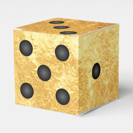 Leuke Gouden Winnaar Bunco Dice Party Favor Box Bedankdoosjes (Voorkant Zijde)