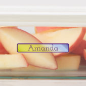 Leuke gradiënt lime groene paarse naam labels (Aangebracht)