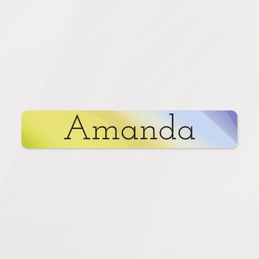 Leuke gradiënt lime groene paarse naam labels (Design 1)