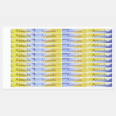 Leuke gradiënt lime groene paarse naam labels (Vel)