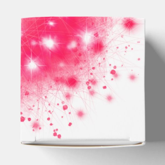 Leuke Graffiti spray verf roze sprankelend hart Bedankdoosjes (Bovenkant)