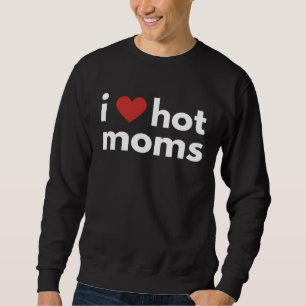 Leuke Grafische I Heart Kleding-Ik hou van hete mo Trui
