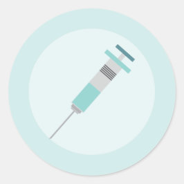 Leuke Grafische Kunst; Naald Decor Ronde Sticker