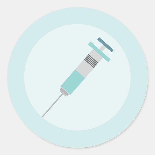 Leuke Grafische Kunst; Naald Decor Ronde Sticker (Voorkant)