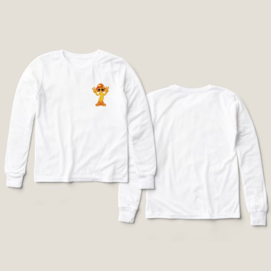 Leuke grafische pullover in zakformaat (Voorkant /achterkant)