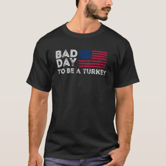 Leuke grafische slechte dag om een Turkije zweet t T-shirt