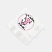 Leuke grappige Axolotl-club aangepaste bewerkbare Servet (Hoek)