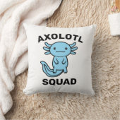 Leuke grappige Axolotl-club feestje bewerkbare bla Kussen (Deken)