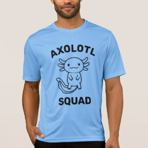 Leuke grappige Axolotl-club feestje bewerkbare bla T-shirt