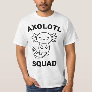 Leuke grappige Axolotl-club feestje bewerkbare bla T-shirt