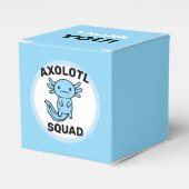 Leuke grappige Axolotl Squad aangepaste bewerkbare Bedankdoosjes (Voorkant Zijde)