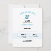 Leuke grappige Axolotl Squad aangepaste bewerkbare RSVP Kaartje (Achterkant)