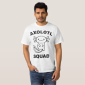 Leuke grappige Axolotl Squad aangepaste bewerkbare T-shirt (Voorkant volledig)