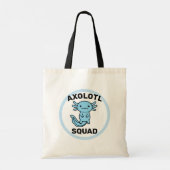 Leuke grappige Axolotl Squad aangepaste bewerkbare Tote Bag (Achterkant)