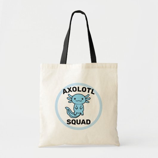 Leuke grappige Axolotl Squad aangepaste bewerkbare Tote Bag (Voorkant)