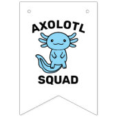 Leuke grappige Axolotl Squad aangepaste bewerkbare Vlaggetjes (Eerste vlag)