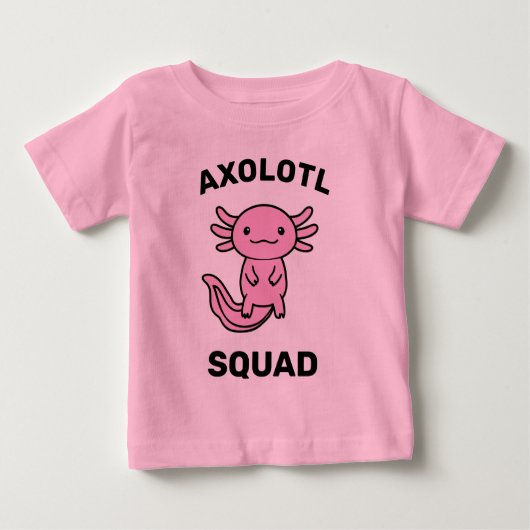 Leuke grappige Axolotl Squad aanpasbare roze (Voorkant)