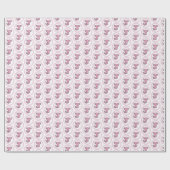 Leuke grappige Axolotl Squad aanpasbare roze Cadeaupapier (Vlak)