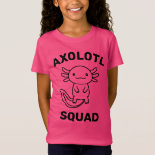 Leuke grappige Axolotl Squad Feestje bewerkbare bl T-shirt