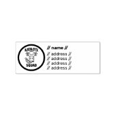 Leuke grappige Axolotl Squad op maat bewerkbare zw Rubberstempel (Afrduk)