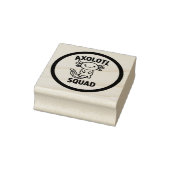 Leuke grappige Axolotl Squad op maat gemaakte zwar Rubberstempel (Stempel)