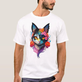 Leuke grappige "BATCAT" kat met vleermuisoren en b T-shirt