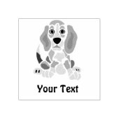 Leuke Grappige Beagle Stamp Rubberstempel (Afrduk)