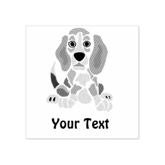 Leuke Grappige Beagle Stamp Rubberstempel