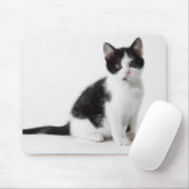 Leuke Grappige bontkatjes zwart-witte kat Muismat (Met muis)